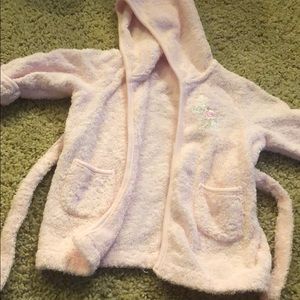 Pink bath robe
